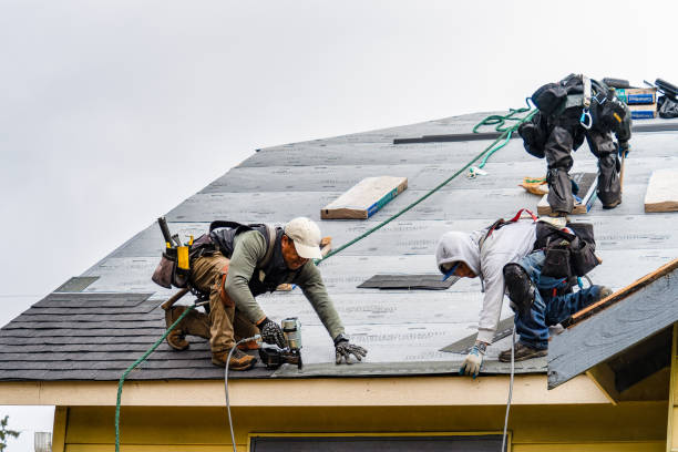 Professional Gutter Installation technician working in Kenneth, MN